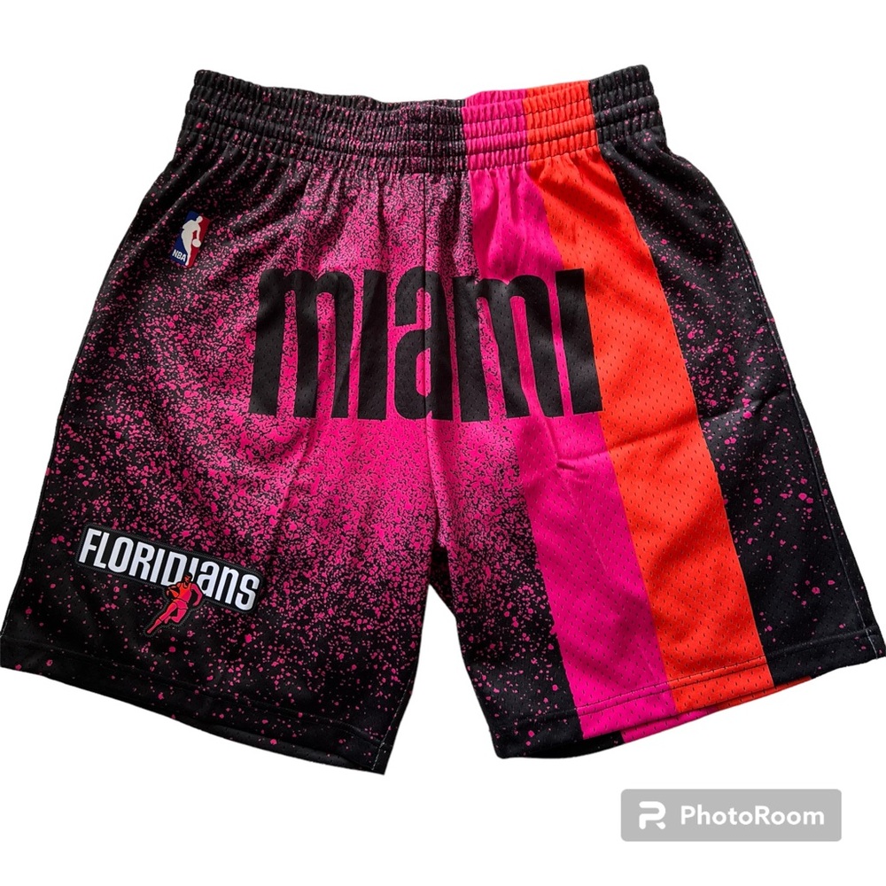 Mitchell & Ness Miami Heat Floridians Swingman Shorts Mens 2005-06 Butler black